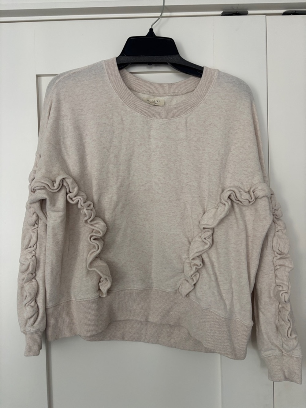 Mile(s) by Madewell neutral Crewneck Sweatshirt - Oatmeal Sz M